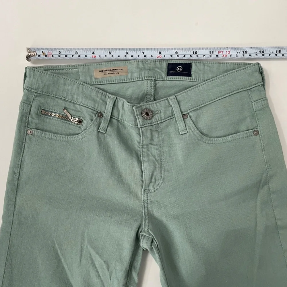 AG Adriano Goldschmied The Stevie Ankle Zip Slim Straight Leg Size 26R - Picture 10 of 13